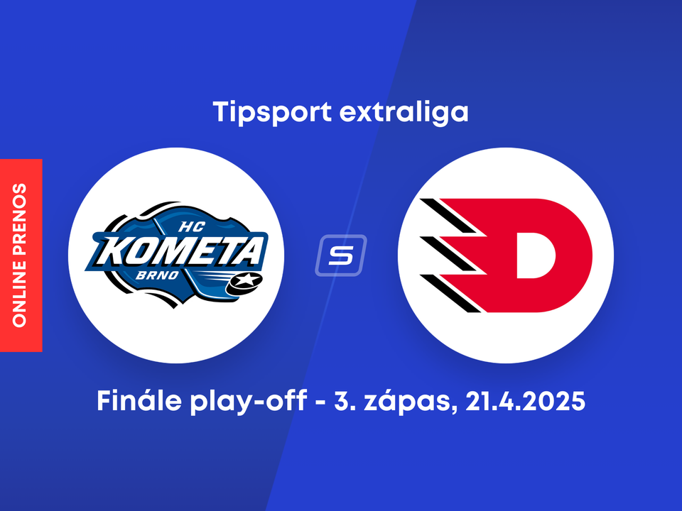 HC Kometa Brno - HC Dynamo Pardubice: ONLINE prenos z 3. zápasu finále play-off českej Tipsport extraligy.