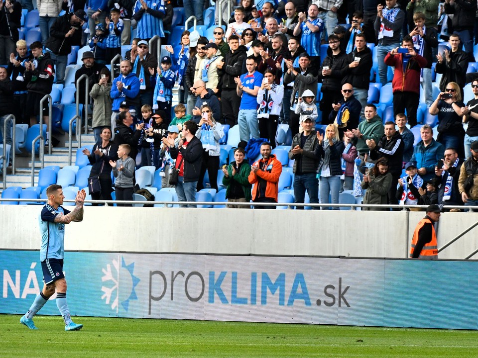 Juraj Kucka (Slovan) sa rozlúčil s kariérou.