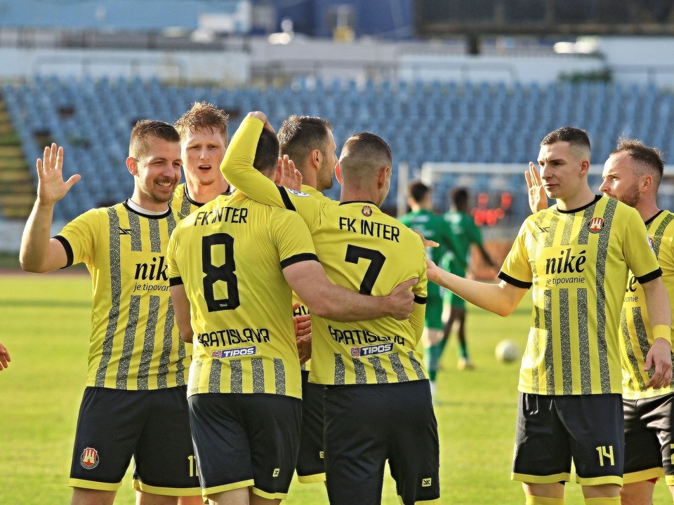 Futbalisti Interu Bratislava.