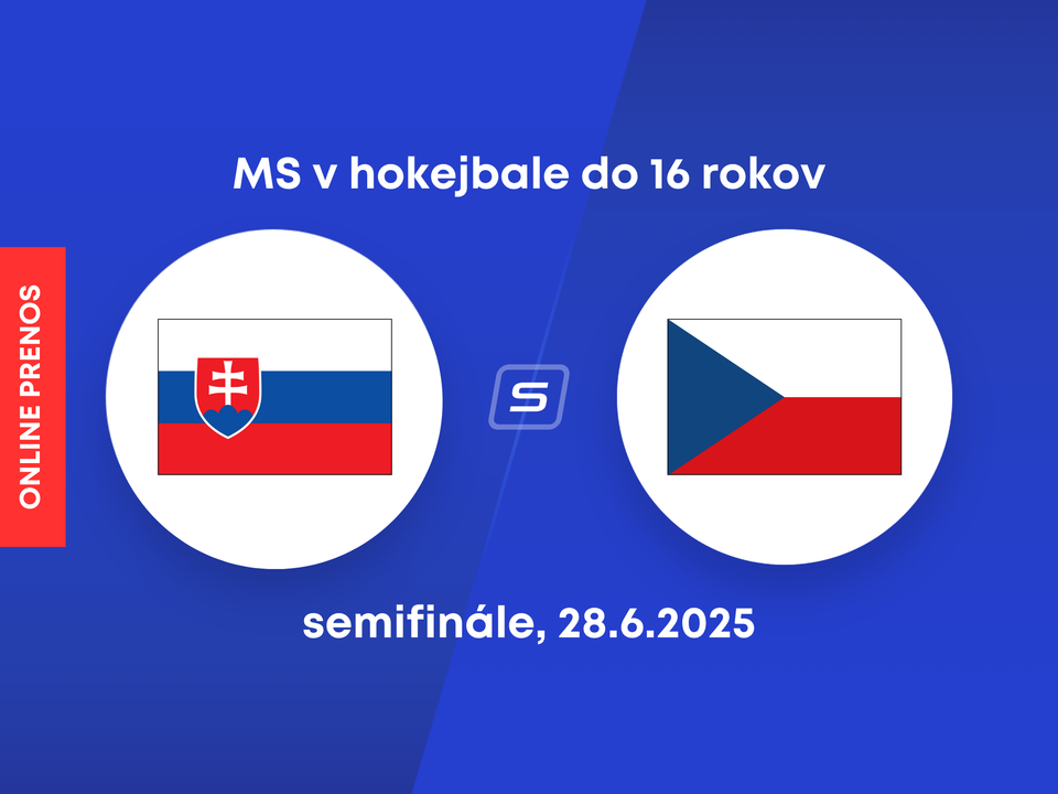 Slovensko - Česko: Online prenos zo semifinále MS v hokejbale do 16 rokov 2025. 