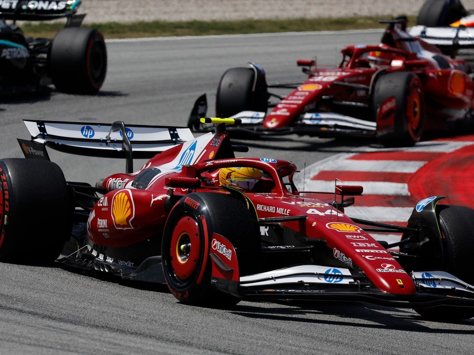 Lewis Hamilton na Ferrari počas Veľkej ceny Španielska v Barcelone. 