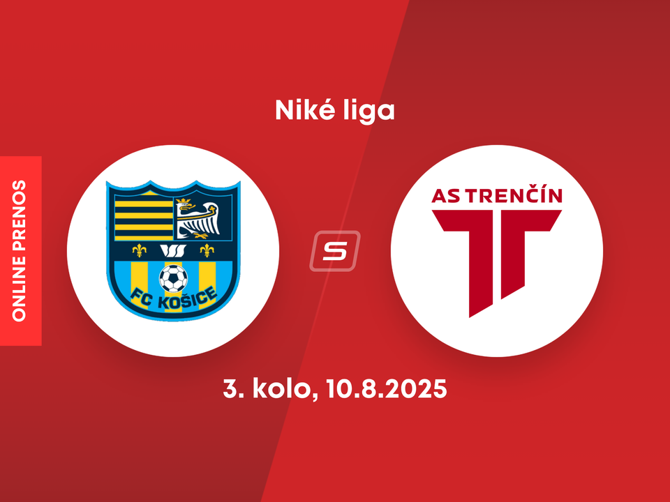 FC Košice - AS Trenčín: ONLINE prenos zo zápasu 3. kola Niké ligy.