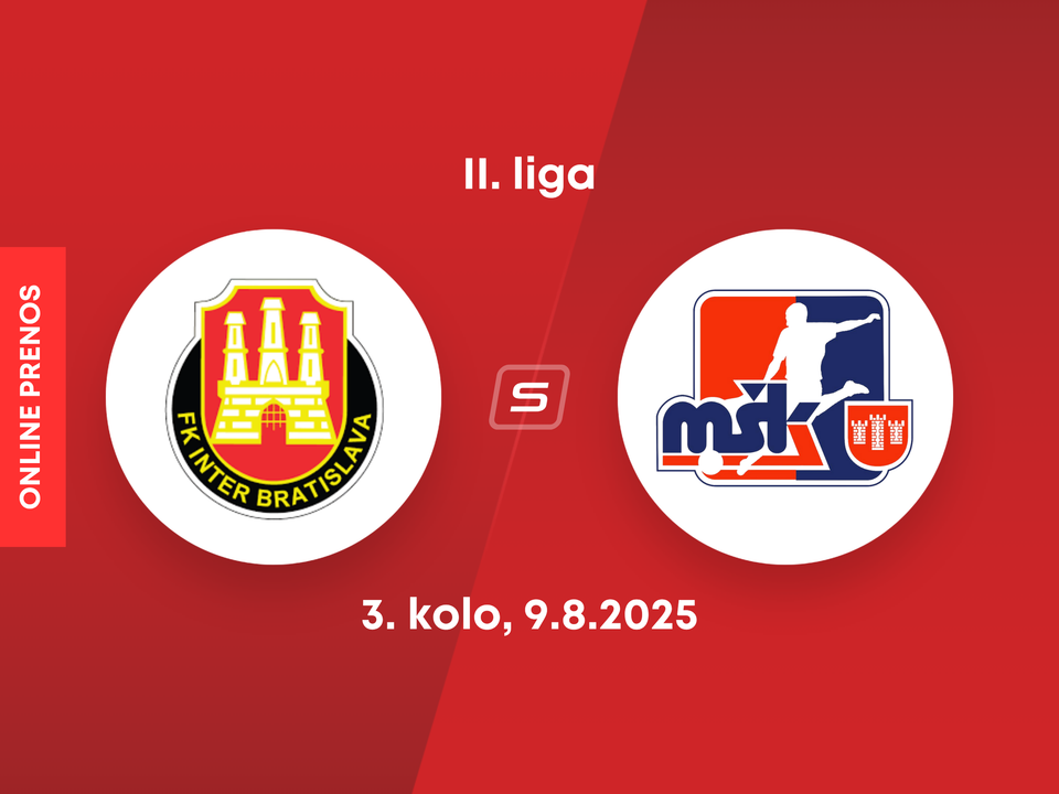 FK Inter Bratislava - MŠK Považská Bystrica: ONLINE prenos zo zápasu 3. kola II. ligy.