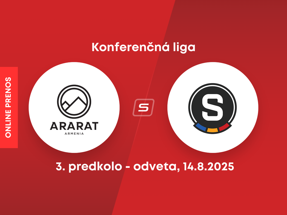 Ararat-Armenia - Sparta Praha: ONLINE prenos z odvetného zápasu 3. predkola Konferenčnej ligy