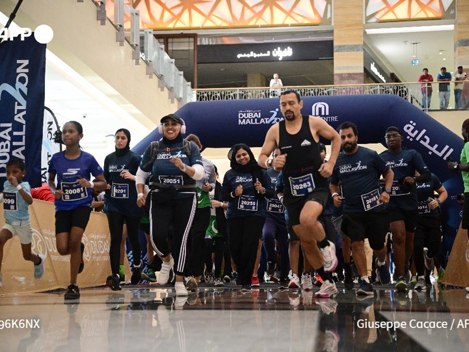 Dubajský maratón v nákupnom centre