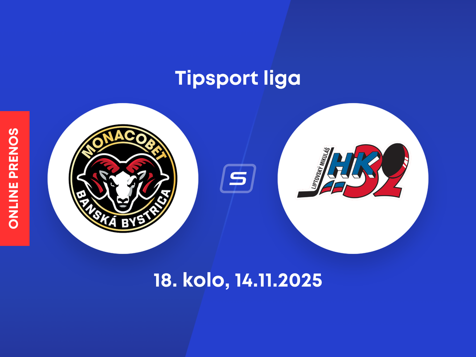 HC MONACObet Banská Bystrica - Hk 32 Liptovský Mikuláš: ONLINE prenos zo zápasu 18. kola Tipsport ligy.