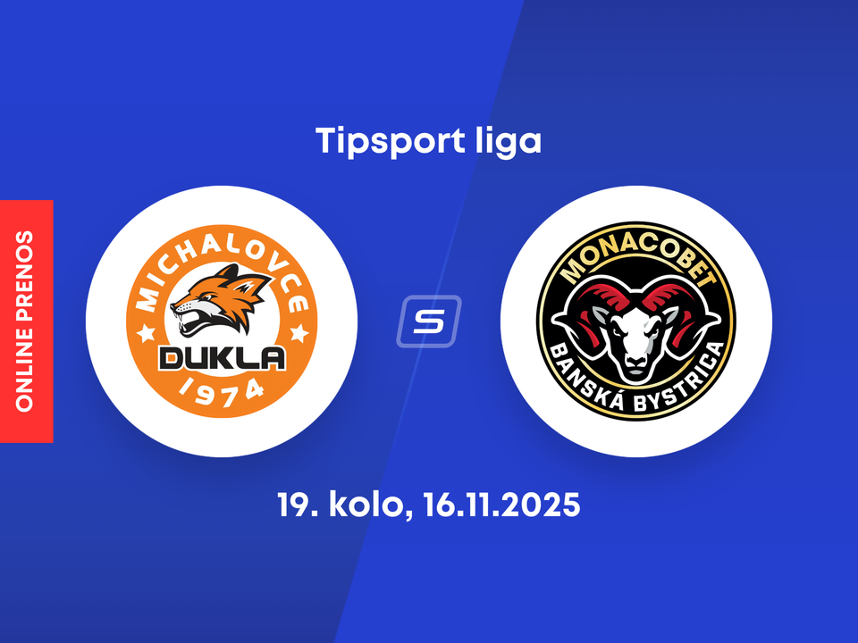 HK Dukla Michalovce - HC MONACObet Banská Bystrica: ONLINE prenos zo zápasu 19. kola Tipsport ligy.