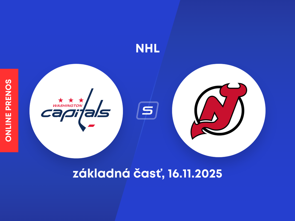 Washington Capitals - New Jersey Devils: ONLINE prenos zo zápasu NHL.