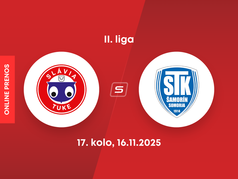 Slávia TU Košice - FC ŠTK 1914 Šamorín: ONLINE prenos zo zápasu 17. kola II. ligy.