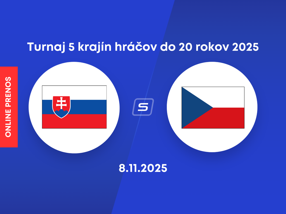 Slovensko U20 - Česko U20: LIVE STREAM zo zápasu na Turnaji piatich krajín hráčov do 20 rokov.