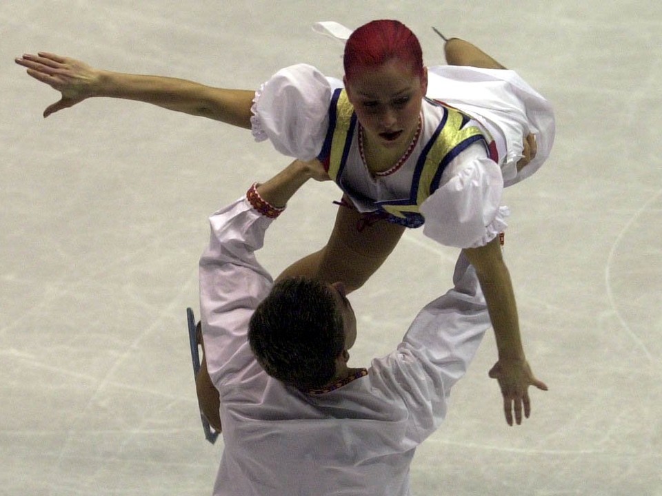 Oľga Beständigová a Jozef Beständig na ME 2001 v Bratislave.