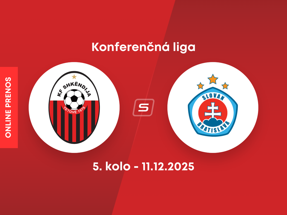 Škendija Tetovo - ŠK Slovan Bratislava: ONLINE prenos zo zápasu 5. kola ligovej fázy Konferenčnej ligy.