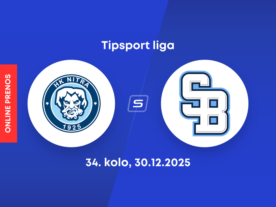 HK Nitra - HC Slovan Bratislava: ONLINE prenos zo zápasu 34. kola Tipsport ligy.