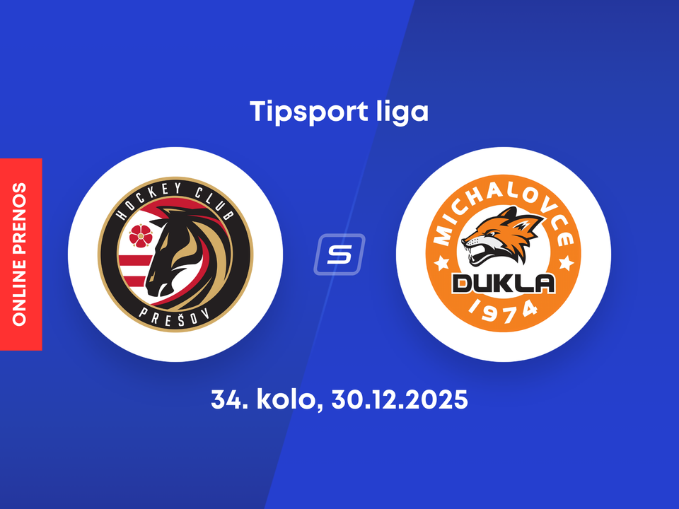 HC Prešov - HK Dukla Michalovce: ONLINE prenos zo zápasu 34. kola Tipsport ligy.