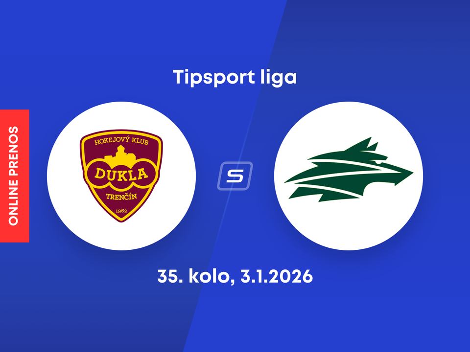 HK Dukla Trenčín - Vlci Žilina: ONLINE prenos zo zápasu 35. kola Tipsport ligy.