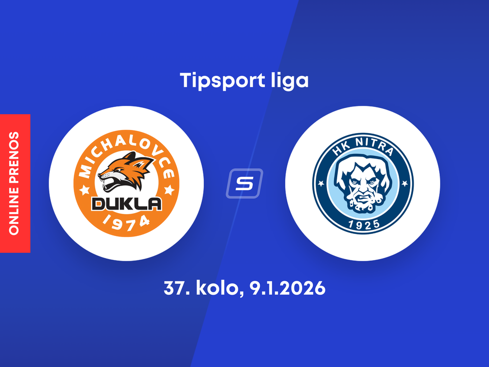 HK Dukla Michalovce - HK Nitra: ONLINE prenos zo zápasu 37. kola Tipsport ligy.