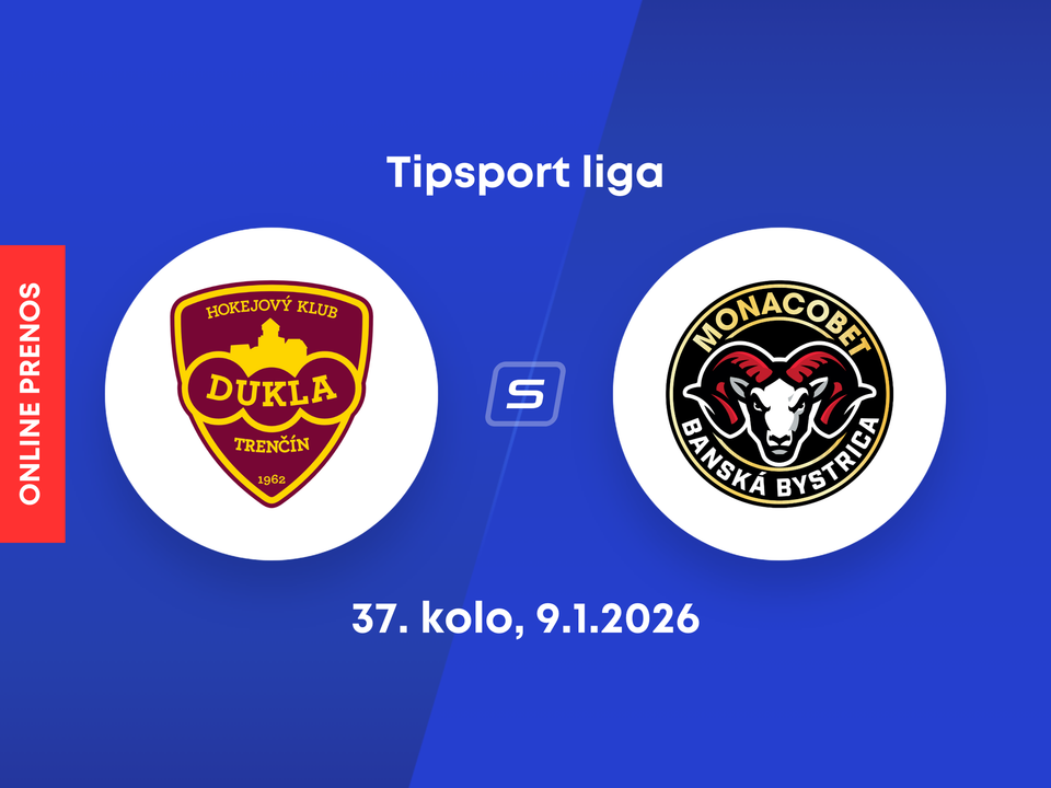 HK Dukla Trenčín - HC MONACObet Banská Bystrica: ONLINE prenos zo zápasu 37. kola Tipsport ligy.