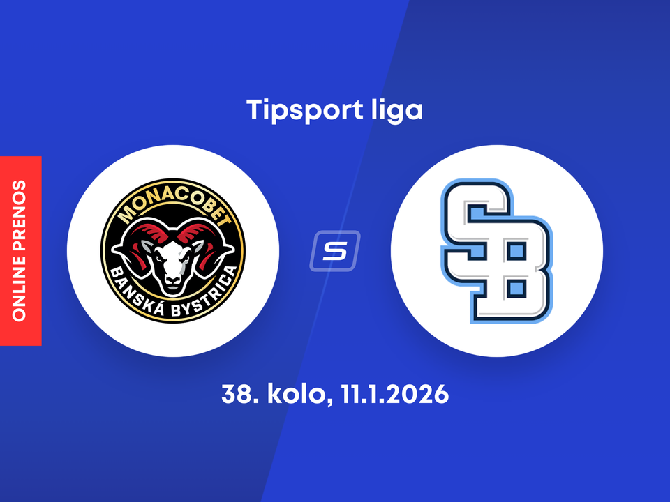 HC MONACObet Banská Bystrica - HC Slovan Bratislava: ONLINE prenos zo zápasu 38. kola Tipsport ligy.