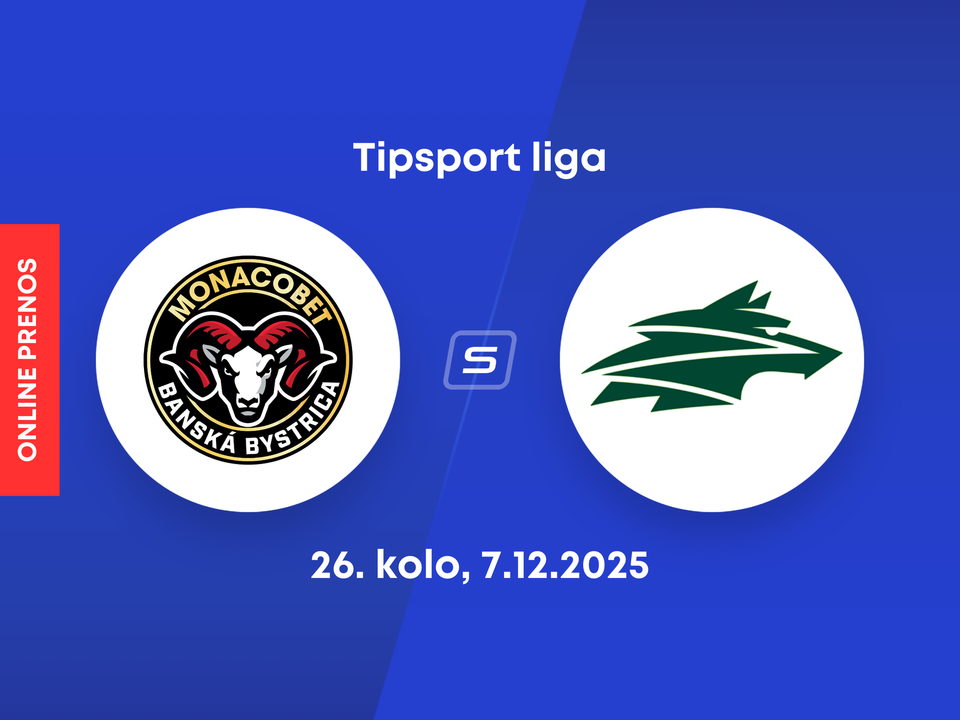 HC MONACObet Banská Bystrica - Vlci Žilina: ONLINE prenos zo zápasu 26. kola Tipsport ligy.