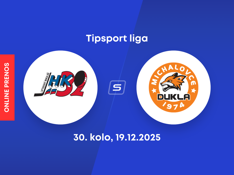 Hk 32 Liptovský Mikuláš - HK Dukla Michalovce: ONLINE prenos zo zápasu 30. kola Tipsport ligy.
