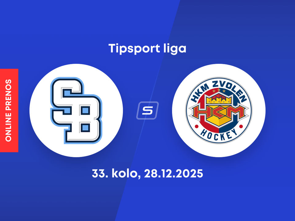 HC Slovan Bratislava - HKM Zvolen: ONLINE prenos zo zápasu 33. kola Tipsport ligy.