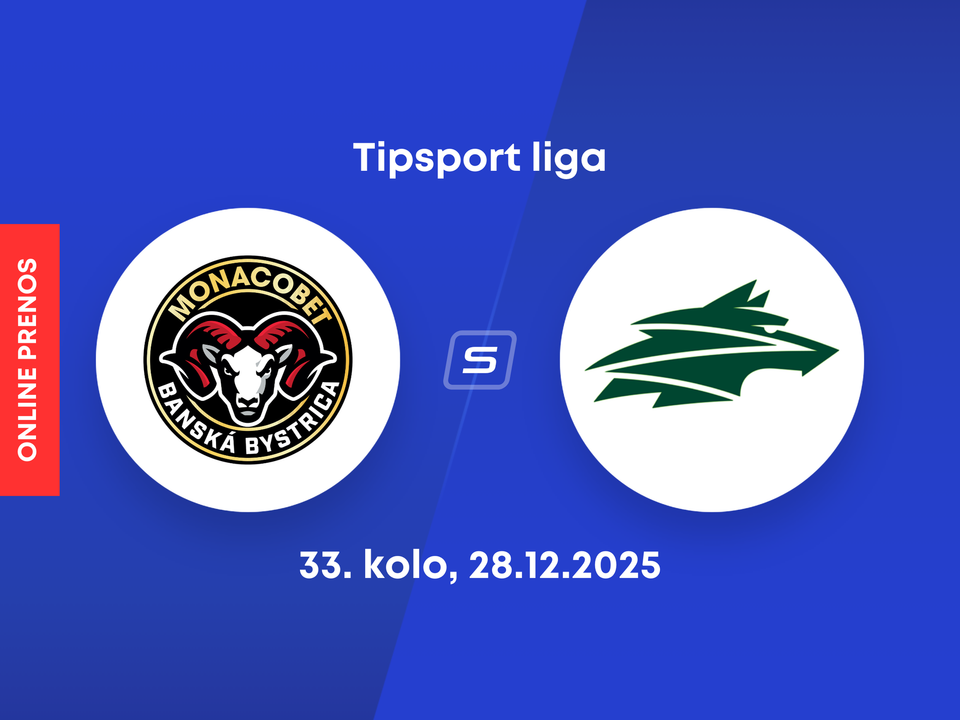 HC MONACObet Banská Bystrica - Vlci Žilina: ONLINE prenos zo zápasu 33. kola Tipsport ligy.
