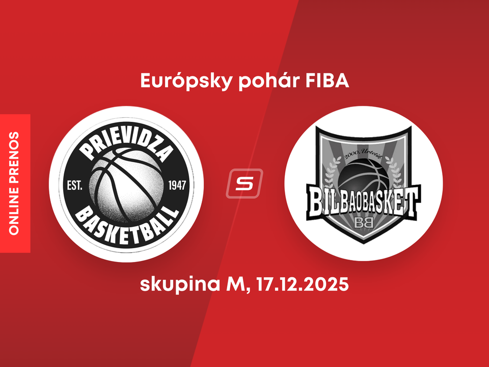 BC Prievidza - Bilbao Basket: LIVE STREAM zo zápasu Európskeho pohára FIBA.