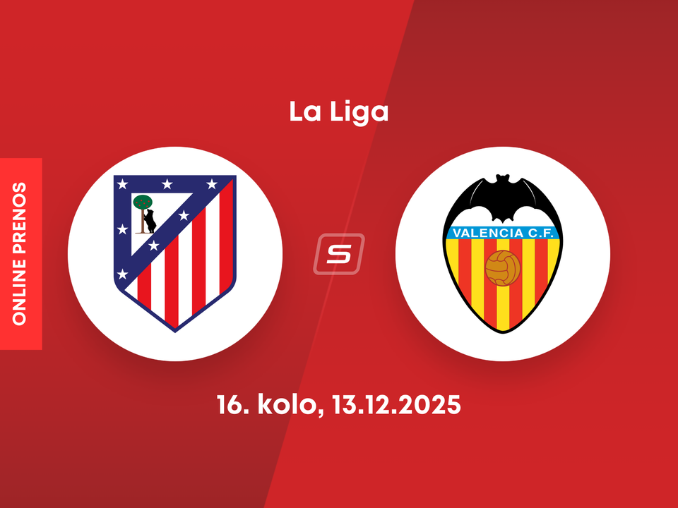Atlético Madrid - Valencia CF: ONLINE prenos zo 16. kola La Ligy.