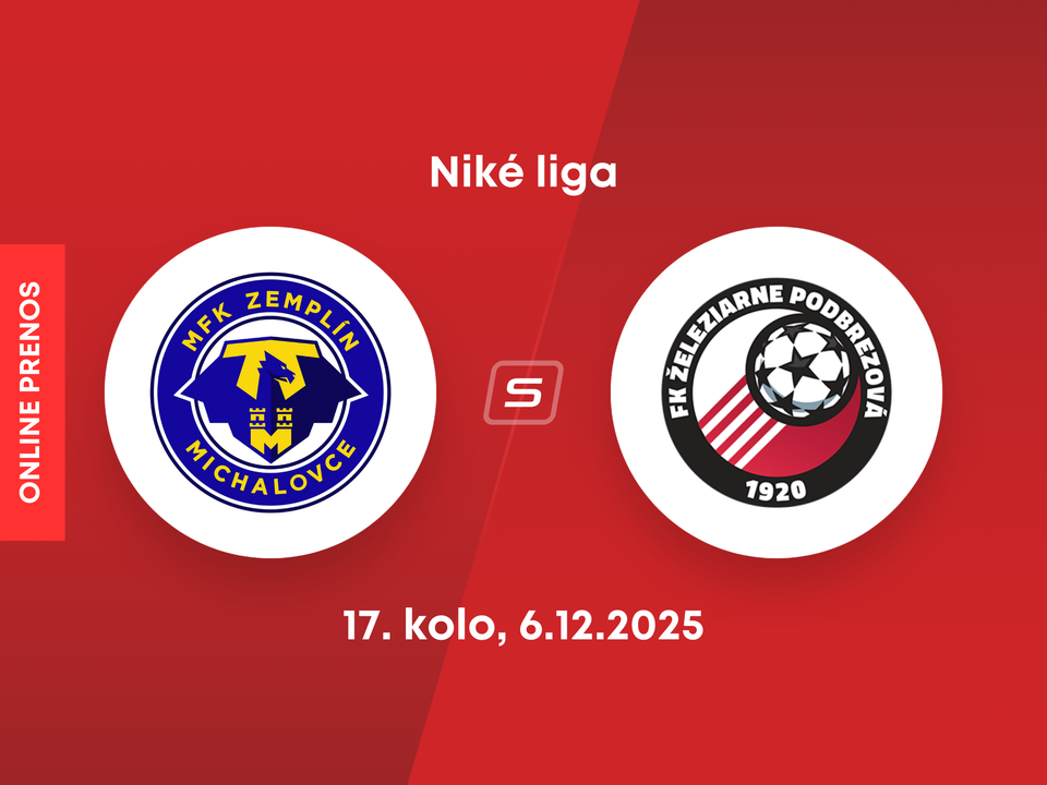 MFK Zemplín Michalovce - Fk Železiarne Podbrezová: ONLINE prenos zo zápasu 17. kola Niké ligy.