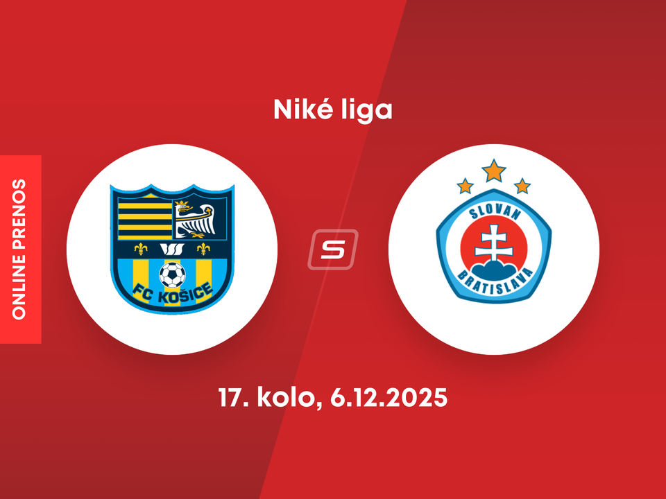 FC Košice - ŠK Slovan Bratislava: ONLINE prenos zo zápasu 17. kola Niké ligy.