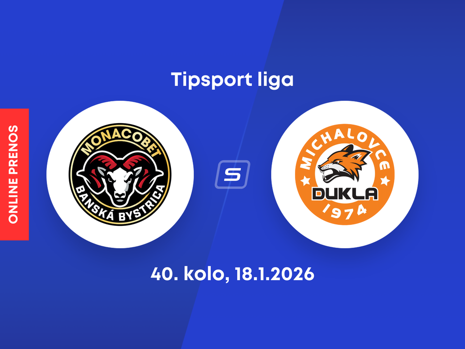 HC MONACObet Banská Bystrica - HK Dukla Michalovce: ONLINE prenos zo zápasu 40. kola Tipsport ligy.