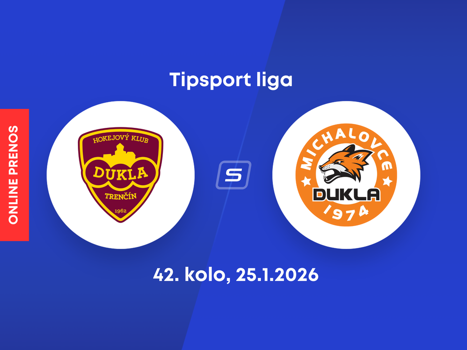 HK Dukla Trenčín - HK Dukla Michalovce: ONLINE prenos zo zápasu 42. kola Tipsport ligy.