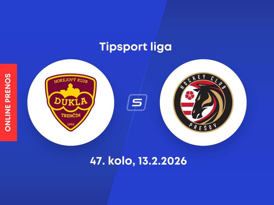HK Dukla Trenčín - HC Prešov: ONLINE prenos zo zápasu 47. kola Tipsport ligy.