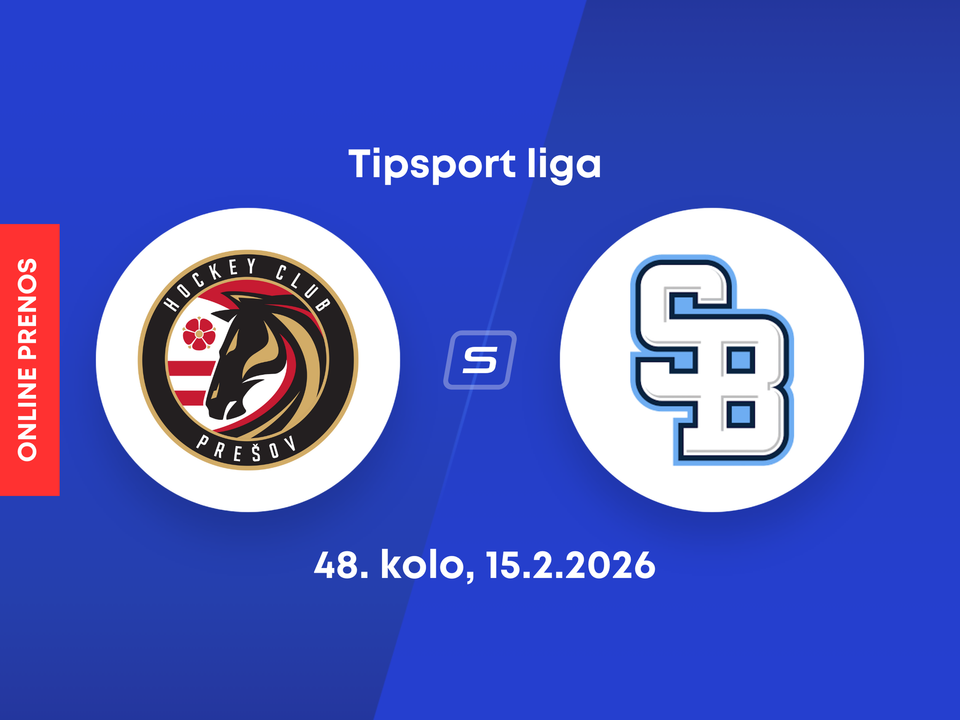 HC Prešov - HC Slovan Bratislava: ONLINE prenos zo zápasu 48. kola Tipsport ligy.