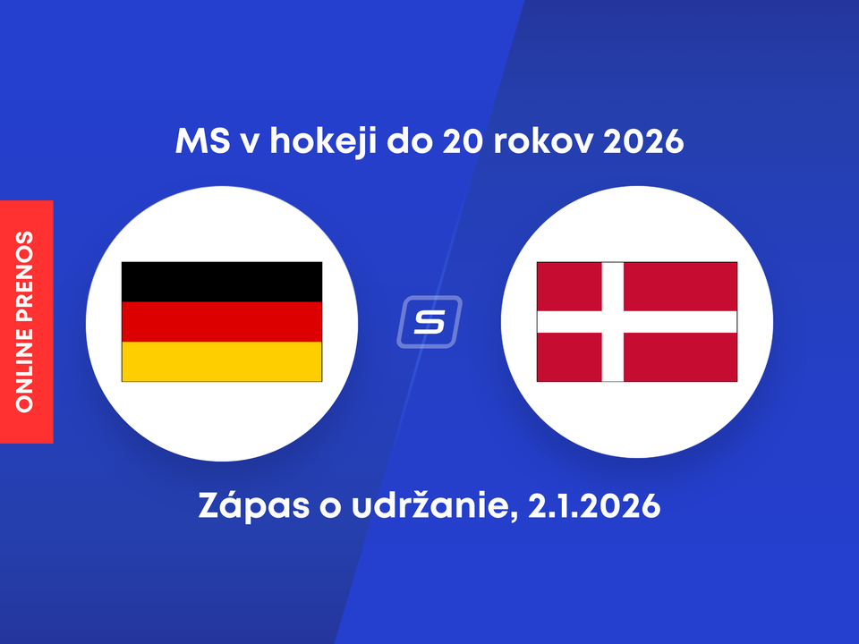 Nemecko - Dánsko, ONLINE prenos zo zápasu o udržanie sa na MS v hokeji do 20 rokov (U20).