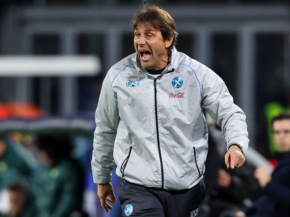 Na snímke tréner Neapolu Antonio Conte.