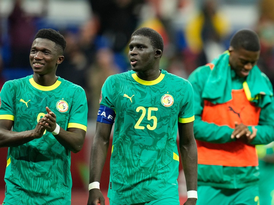 Senegal oslavuje víťazstvo nad Sudánom.