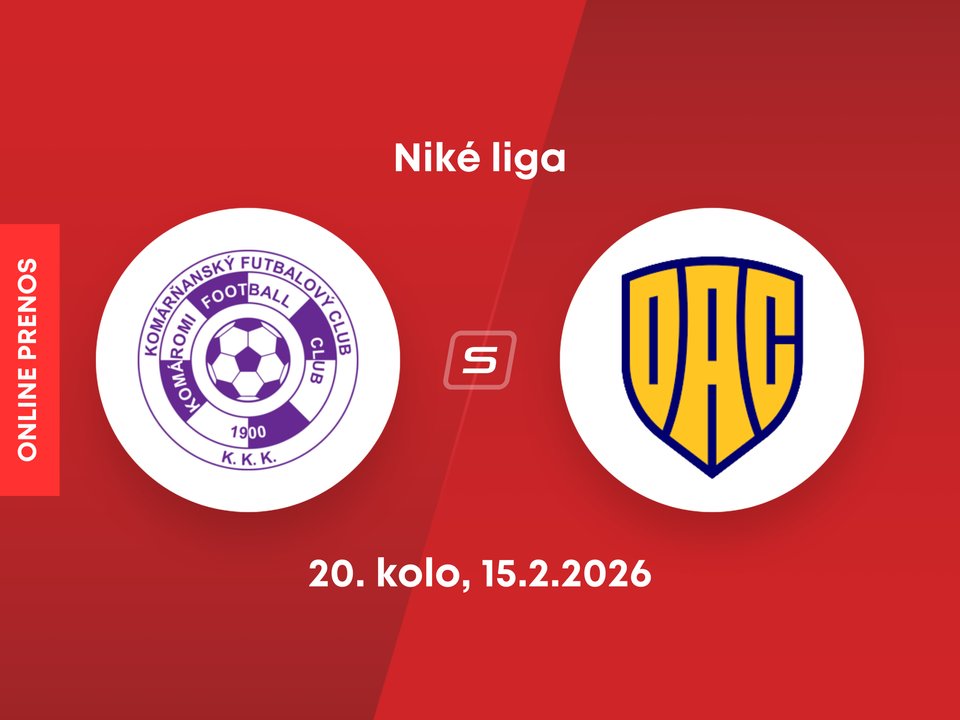 KFC Komárno - FC DAC Dunajská Streda: ONLINE prenos zo zápasu 20. kola Niké ligy.