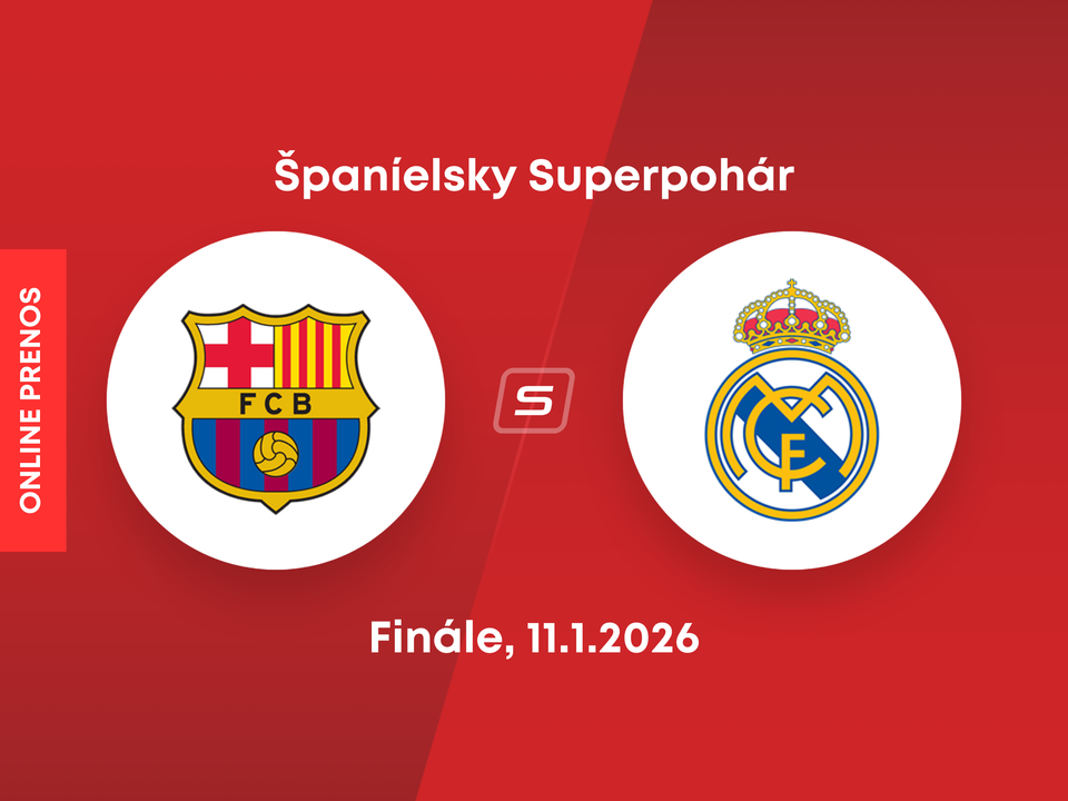 FC Barcelona - Real Madrid: ONLINE prenos z finále Španielskeho superpohára.