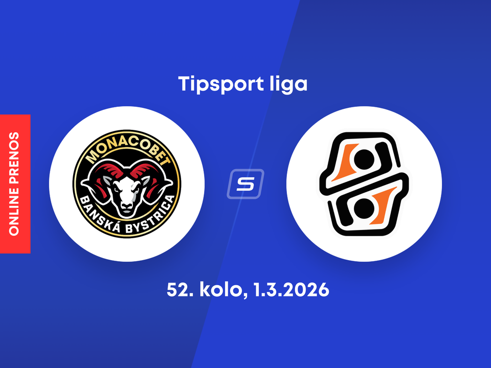 HC MONACObet Banská Bystrica - HC Košice: ONLINE prenos zo zápasu 52. kola Tipsport ligy.
