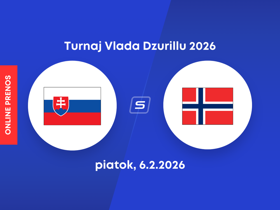 Slovensko vs. Nórsko: ONLINE prenos zo zápasu Turnaja Vlada Dzurillu hráčov do 18 rokov