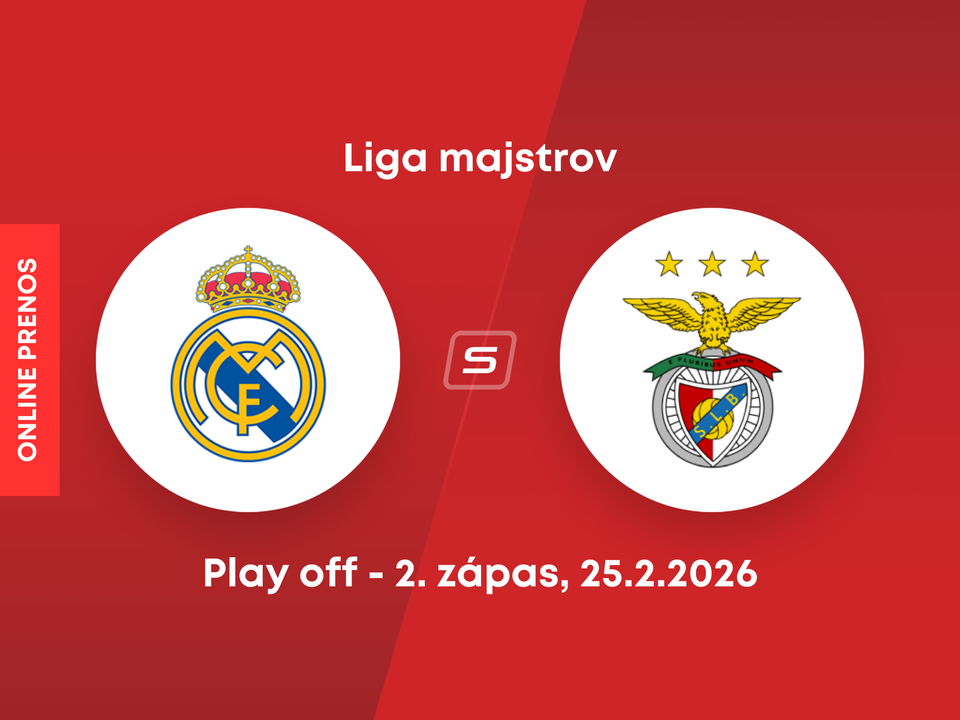 Real Madrid - Benfica Lisabon: ONLINE prenos z druhého zápasu play off Ligy majstrov. 