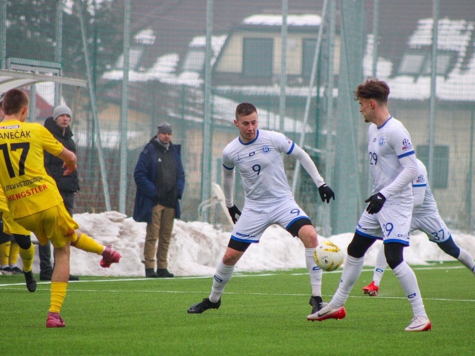 Momentka z prípravného zápasu Spišská Nová Ves - Kežmarok.