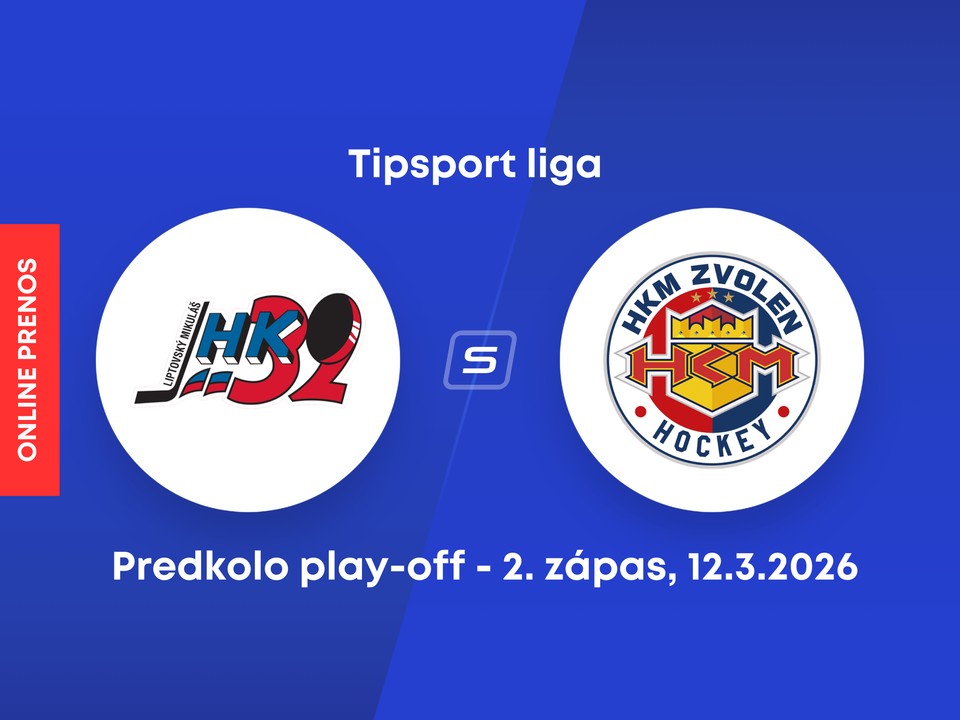 Hk 32 Liptovský Mikuláš - HKM Zvolen: ONLINE prenos z 2. zápasu predkola play-off Tipsport ligy.