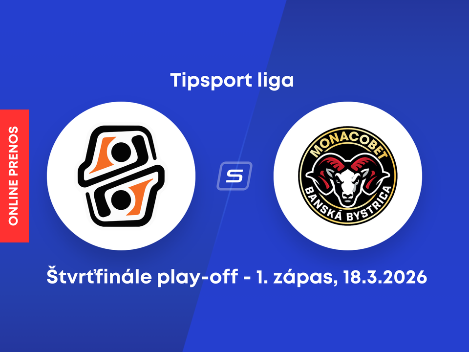 HC Košice - HC MONACObet Banská Bystrica: ONLINE prenos z 1. zápasu štvrťfinále play-off Tipsport ligy.