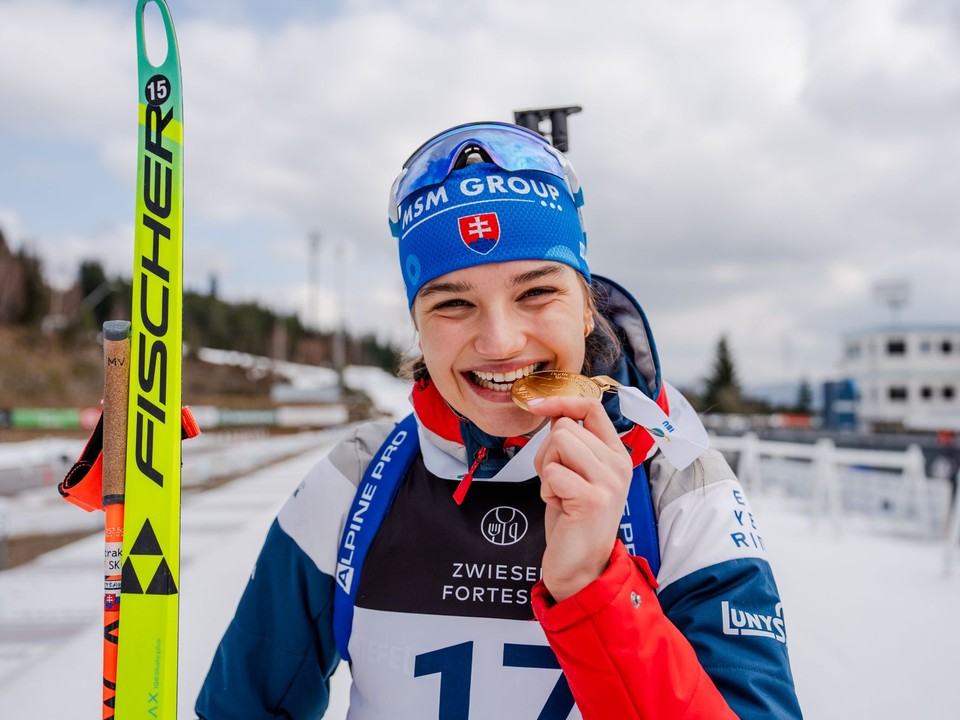 Michaela Straková získala zlatú medailu v šprinte kadetiek MS juniorov 2026.