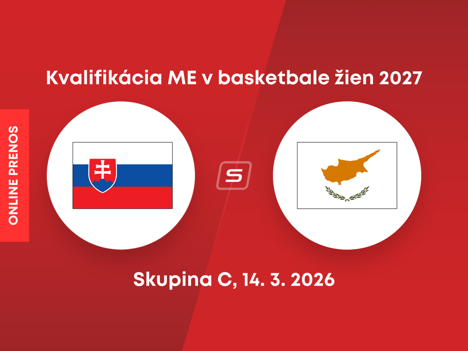Slovensko - Cyprus: Online prenos zo zápasu kvalifikácie na ME v basketbale žien 2027. 