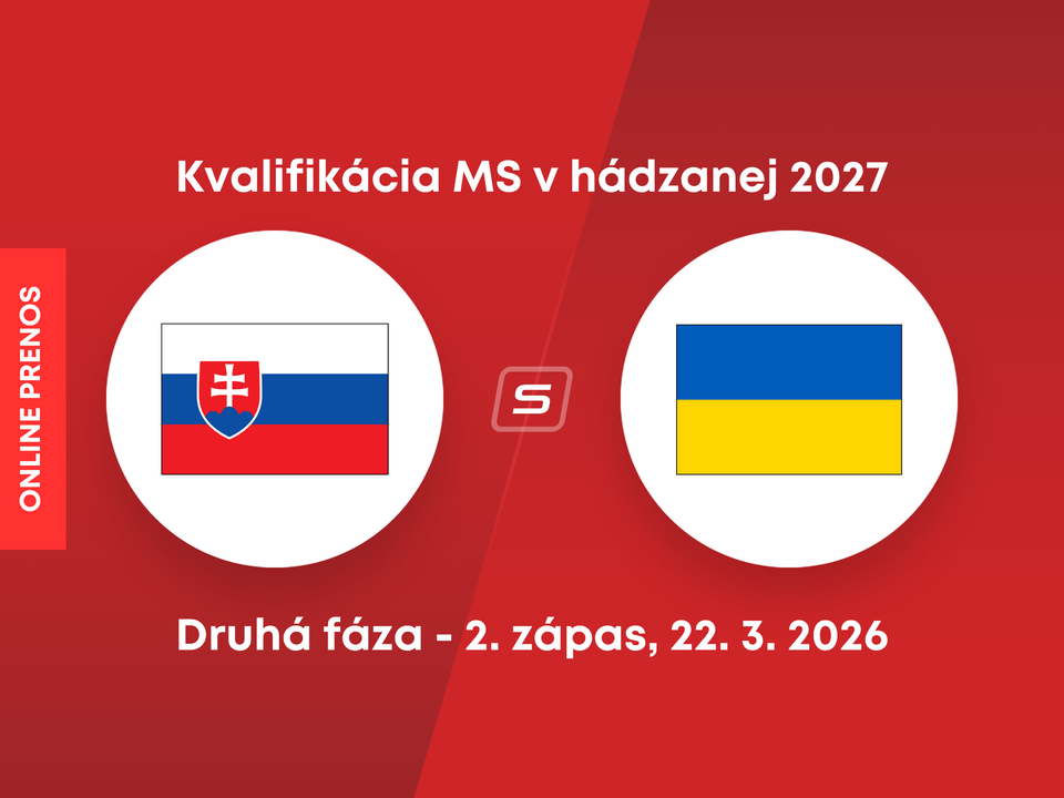 Slovensko - Ukrajina. ONLINE prenos z odvetného zápasu druhej fázy kvalifikácie MS 2027 v hádzanej.