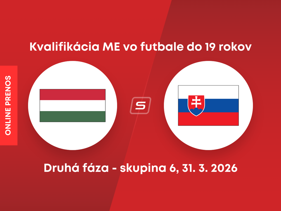 Slovensko - Maďarsko. ONLINE prenos zo zápasu druhej fázy kvalifikácie ME 2026 hráčov do 19 rokov vo futbale.