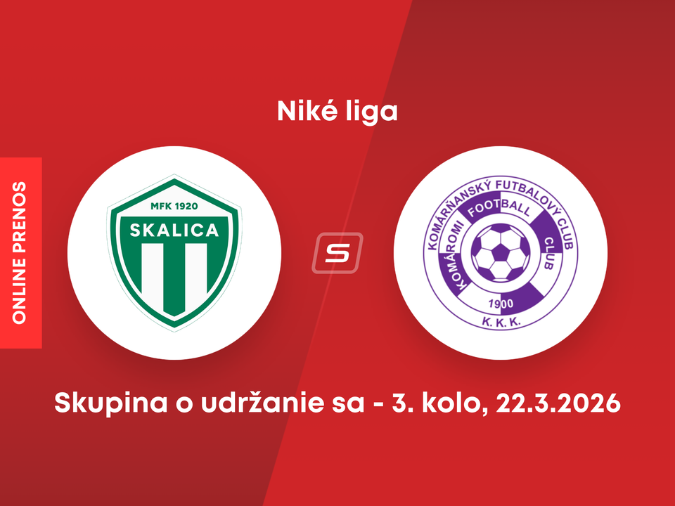MFK Skalica - KFC Komárno: ONLINE prenos zo zápasu 3. kola skupiny o udržanie sa v Niké lige.